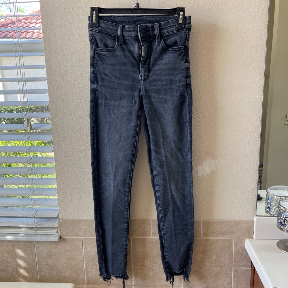 Agl Black Skinny Jeans with Stretch Fit